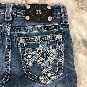 MISS ME SIGNATURE RISE SKINNY EMBELLISHED SIZE 26
